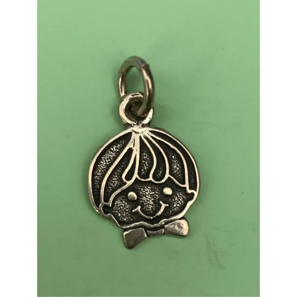 .925 Boy Head Sterling Silver Jewelry Charm #family